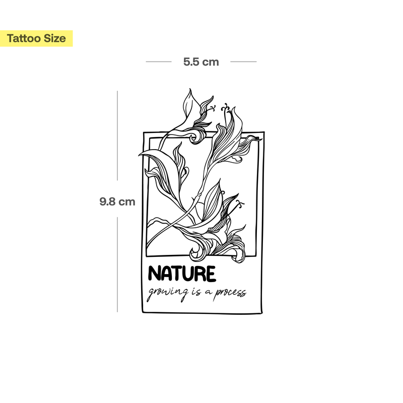 "Nature growing is a process" - Tatuaggio Polaroid 