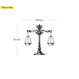 Tatuaggio Bilancia della giustizia