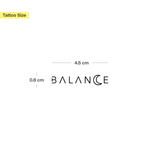 Scritta "Balance" con luna & Fasi lunari - Confezione doppia