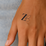 Farfalla con iniziali (A-Z)