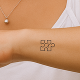 pezzo del puzzle con iniziali (A-Z)