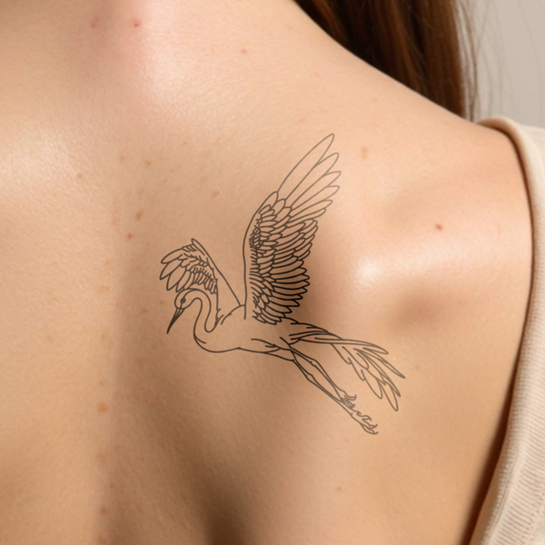 Tatuaggio cicogna