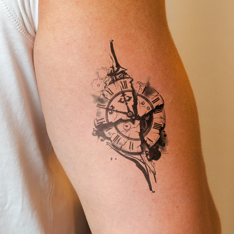 Tatuaggio Orologio rotto